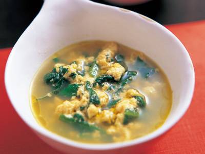 ほうれんそうと卵のローマ風スープ レシピ 笹島 保弘さん みんなのきょうの料理 おいしいレシピや献立を探そう