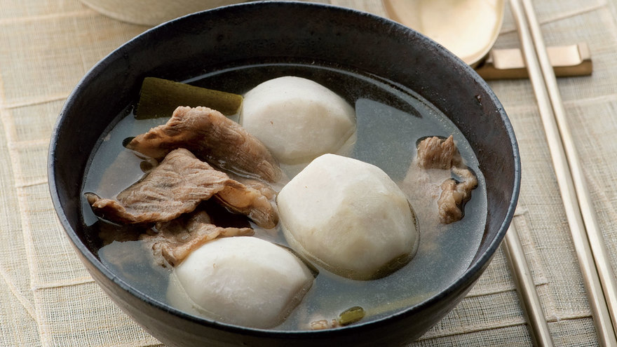 里芋と牛肉の韓国風スープ レシピ コウ 静子さん みんなのきょうの料理 おいしいレシピや献立を探そう