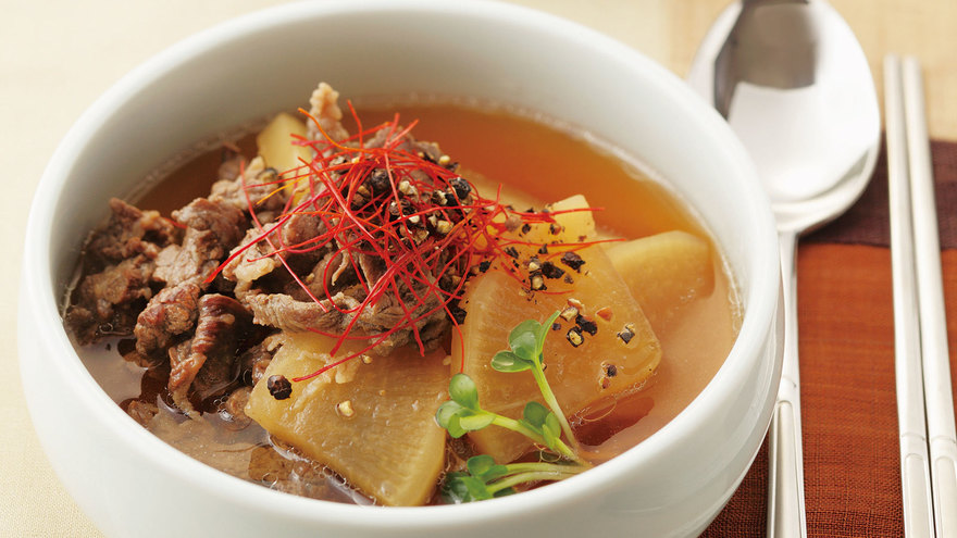 大根と牛肉の韓国風スープ煮
