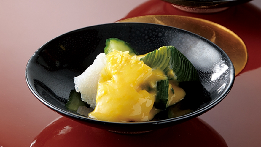 いかときゅうりの黄身酢あえ レシピ 鈴木 登紀子さん みんなのきょうの料理 おいしいレシピや献立を探そう