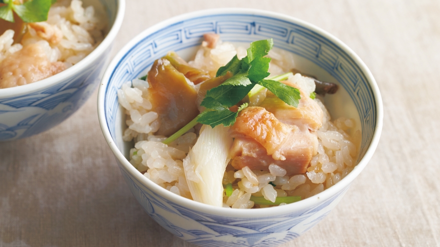 鶏とザーサイの炊き込みご飯 レシピ 中川 優さん みんなのきょうの料理 おいしいレシピや献立を探そう