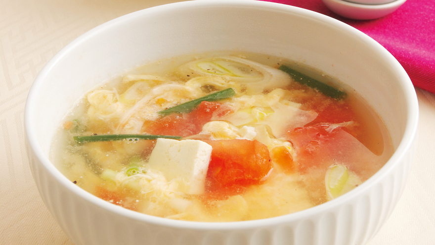 卵と豆腐のスープ レシピ 吉田 勝彦さん みんなのきょうの料理 おいしいレシピや献立を探そう