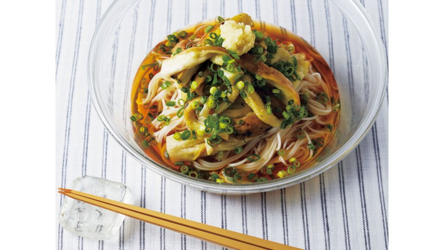 焼きなすそうめん