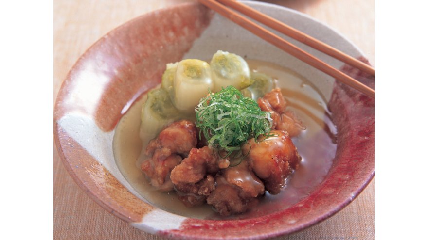 白菜と鶏肉のあんかけ