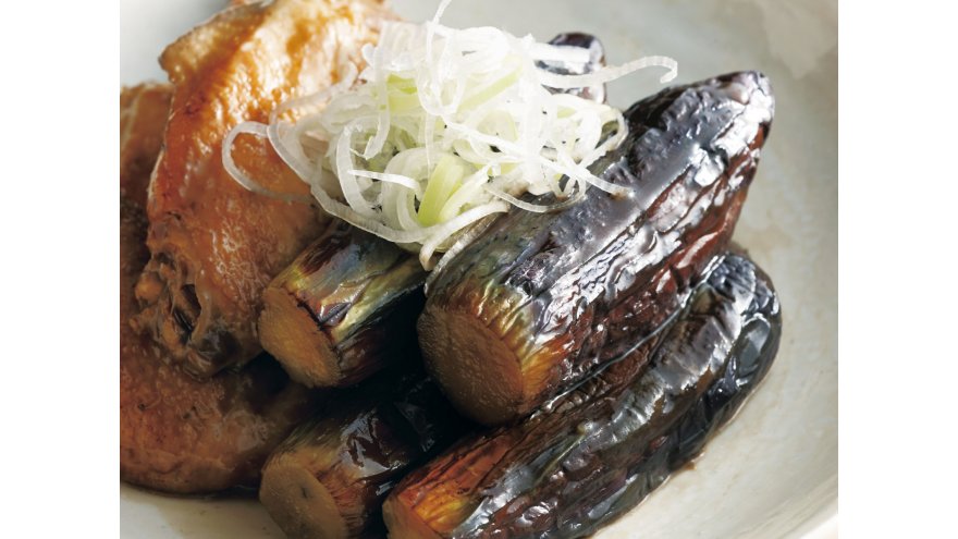 丸ごとなすと鶏手羽のうま煮