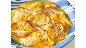 みょうがと油揚げの卵とじ