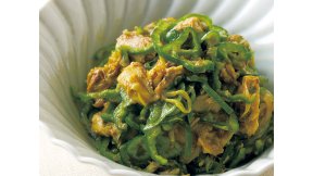 シャキシャキピーマンのカレーあえ