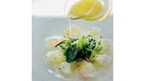 甘夏ドレッシングのカルパッチョ