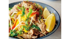 豚こまのレモン炒め