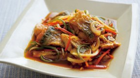あじのカレー風味南蛮漬け