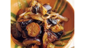 蒸し焼きなすのプルーンビネガー煮