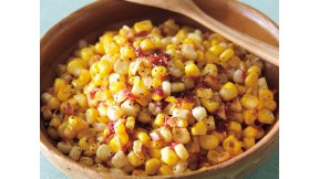 とうもろこしの梅バター炒め