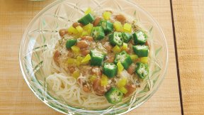 ねばねばぶっかけそうめん