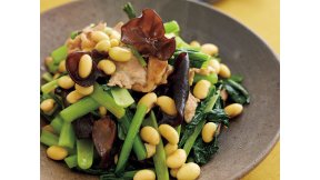 豚と大豆のオイスター炒め