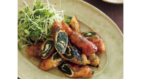 わかめの肉巻き 黒酢照り焼き