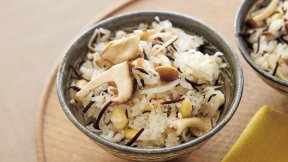 きのことひじきの炊き込みご飯