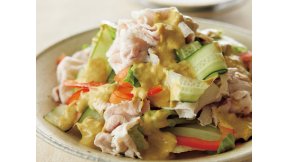 ヨーグルトソースの豚しゃぶサラダ