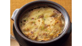 きのことさつまいもの和風豆乳グラタン