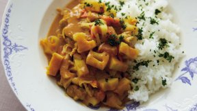 れんこんと豚肉のカレー