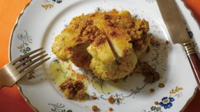 カリフラワーのカレーステーキ