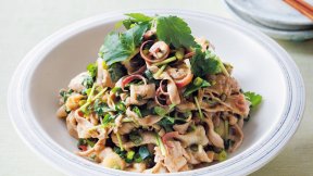 たっぷり薬味の豚しゃぶ