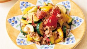 夏野菜のツナ炒め