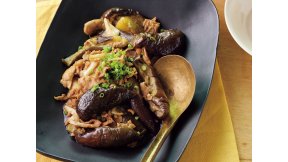 なすと豚肉のオイスターソース煮