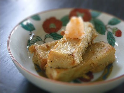 高野豆腐の利休揚げ