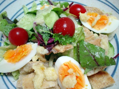 ハムと野菜のボリュームサラダ