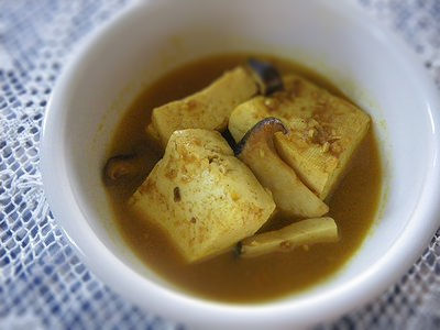 エリンギと豆腐のカレー煮