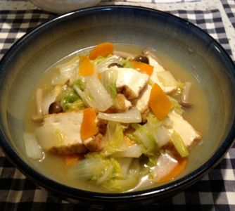 白菜と厚揚げのとろみ煮