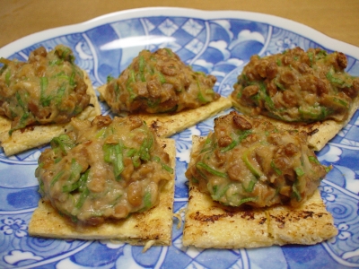 おあげのパリパリ焼き納豆ねぎみそ