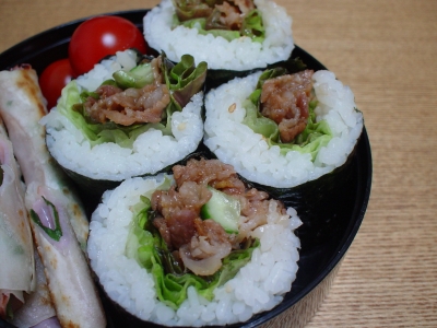 しょうが焼き定食巻き弁当