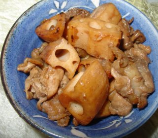 豚肉とれんこんの炒め煮