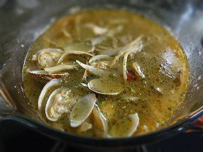 あさりとごぼうのスパイシースープ麺