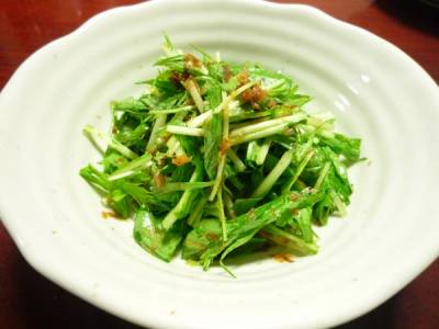 水菜の梅おかか