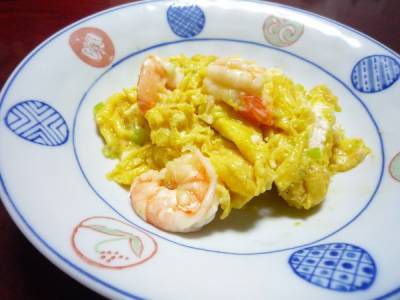 ふわふわ卵とプリプリえびの芳香炒め