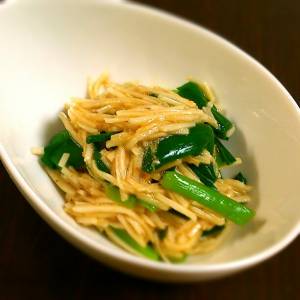 にらと長芋のナムル風