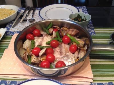 めばるのアクアパッツァ