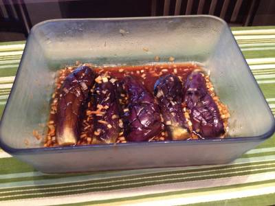 揚げなすの中国風南蛮漬け