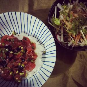 赤身でづけとろ風ちらし