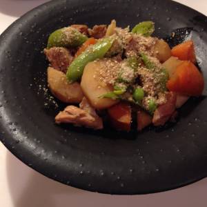 新じゃがのごま煮