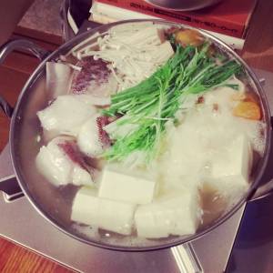 たらと豆腐の鍋
