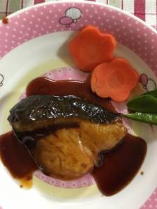 ぶりのフライパン照り焼き