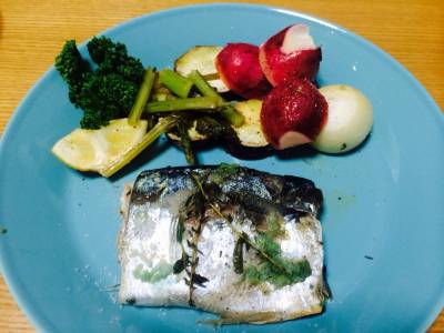 さばのハーブレモン焼き