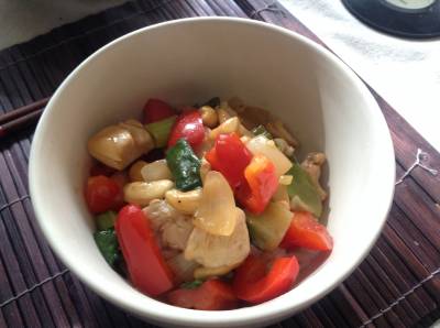 鶏むねカシューナッツ炒め