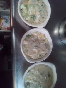 ブロッコリーと豚ひき肉のグラタン