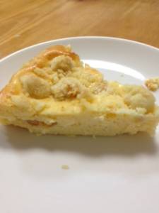 クランブルチーズケーキ