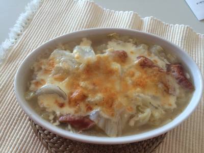 白菜のチーズ焼き