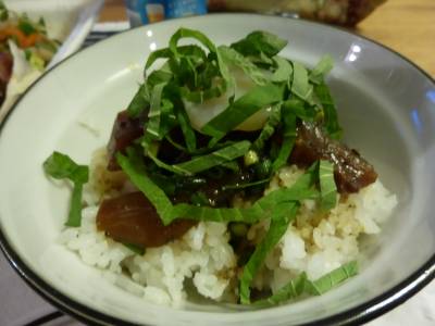 みそ味のりゅうきゅう丼